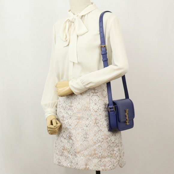 SAINT LAURENT Solferino Small Satchel 634306 Shoulder Leather Women's - Picture 11 of 11